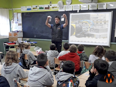  Freddy Tuset (mould mechanic) has teached the pupils of Escola Mestre Andreu our work.